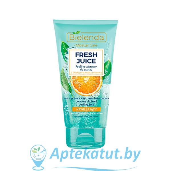 картинка BIELENDA (Белинда) FRESH JUICE Увлажняющий сахарный скраб Апельсин, 150 г