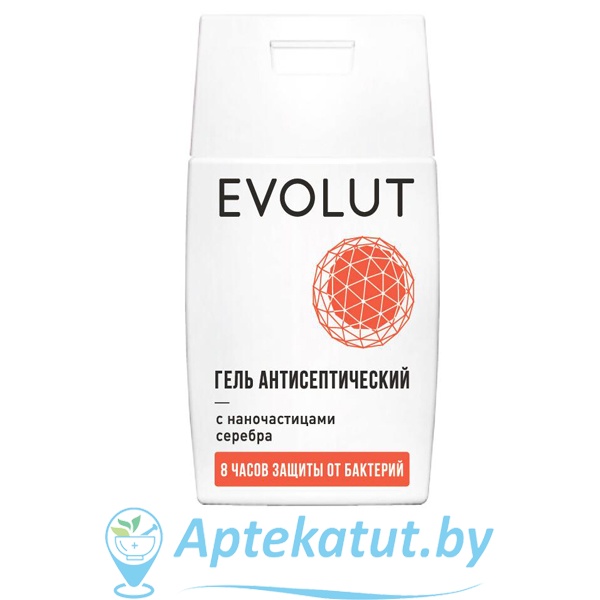 картинка Гель антисептический EVOLUT с наночастицами серебра, 50 мл