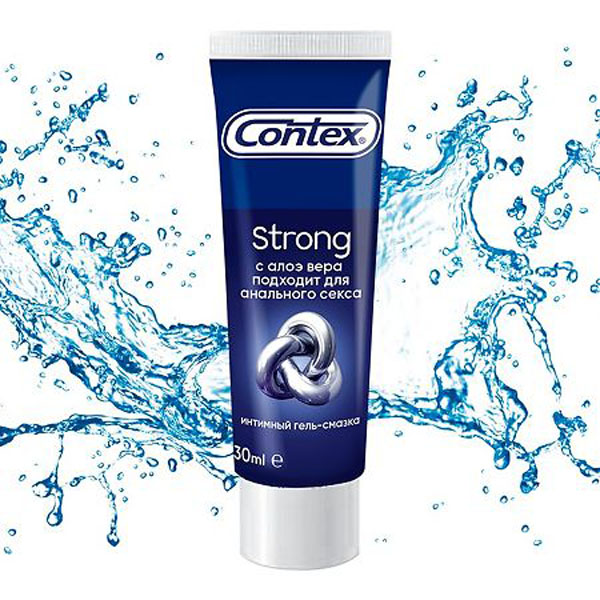 картинка Contex гель-смазка "Strong", с экстрактом алоэ вера, 30 мл 