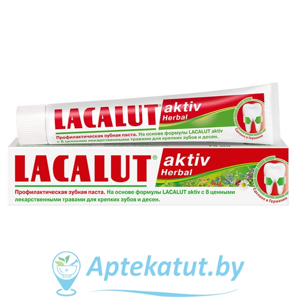 картинка Lacalut AKTIV HERBAL зубная паста 100мл