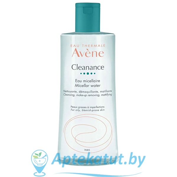 картинка Авен, КЛИНАНС вода мицеллярная для жирной кожи, склонной к акне, 400 мл