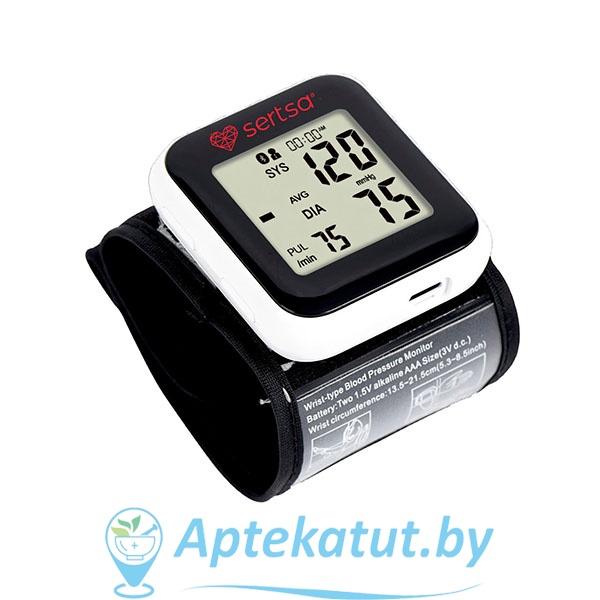 картинка Тонометр автоматический на запястье sertsa®, модель Смарт (DBP-8276H)