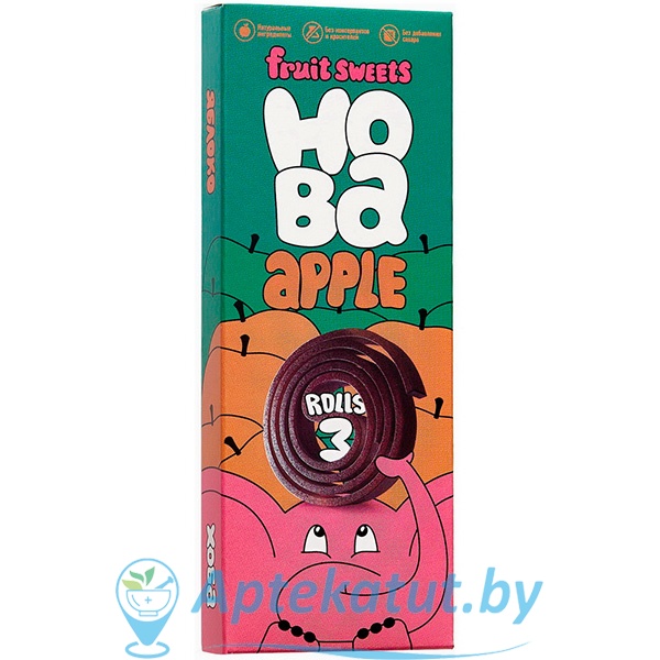 картинка Конфеты фруктовые ХОБА Яблоко, 30 г