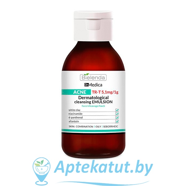 картинка BIELENDA (Белинда) DR MEDICA ACNE Эмульсия Анти-акне очищающая лицо, область декольте, спину, 250 г