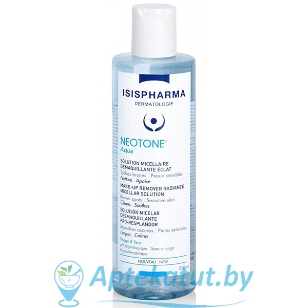 картинка ISISPHARMA (Исисфарма) NEOTONE®  Мицелярный очищающий осветляющий раствор, 250мл