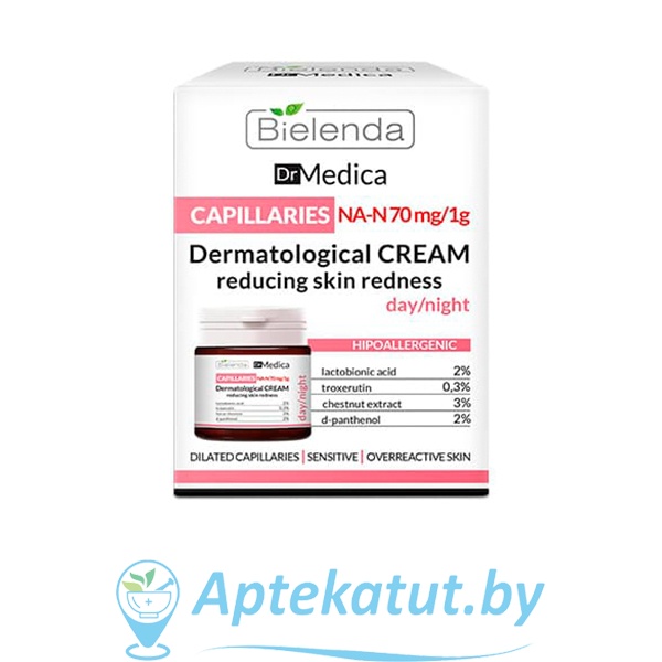 картинка BIELENDA (Белинда) DR MEDICA CAPILLARY SKIN Крем уменьшающий покраснения дневной/ночной, 50 мл