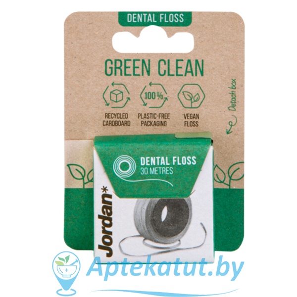 картинка Зубная нить Jordan "Green Clean", 30м.