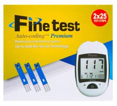 картинка Система мониторинга глюкозы в крови Finetest Auto-coding Premium (+50 тест-полосок)