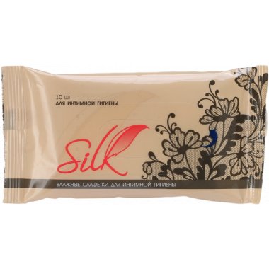 картинка Салфетки влажные  для интимной гигиены SILK №10
