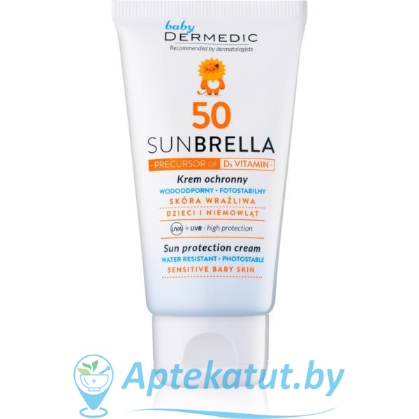 картинка Дермедик SUNBRELLA BABY Солнцезащитный крем для лица SPF50, 50мл
