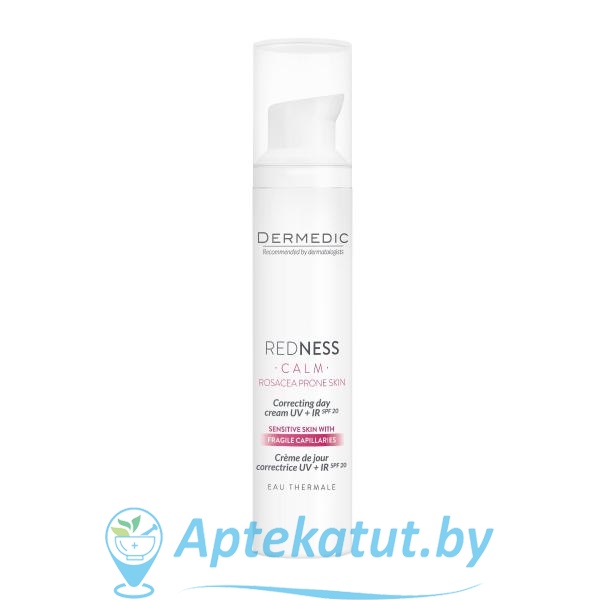картинка Дермедик REDNESS Корректирующий дневной крем UV+IR SPF20, 40мл